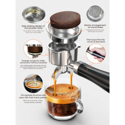 Macchina per caffè espresso HIBREW 20 Bar: temperatura regolabile, portafiltro da 58 mm